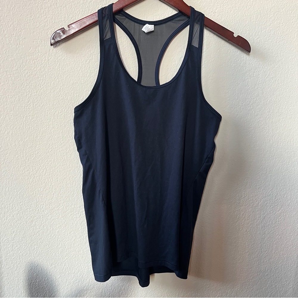 Athleta Racerback Tank Top with Mesh Detailing